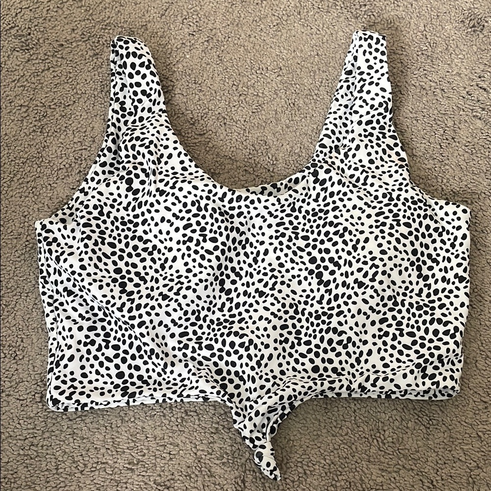 Stylish Black and White Women's Bikini Top